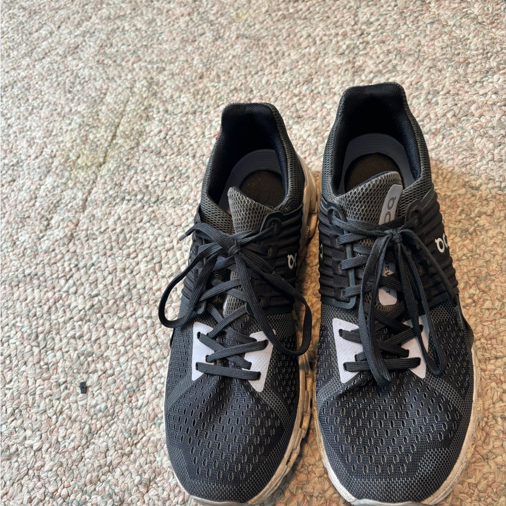 Black and Gray On Cloud Athletic Sneakers